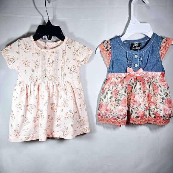 Baby Girl Dresses 3 to 6 Months 10 Dresses 1 Jumper Adorable Assorted Brands - Picture 4 of 9
